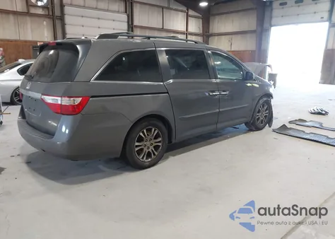 2011 Honda Odyssey Ex-L from USA, damaged, VIN 5FNRL5H67BB100735